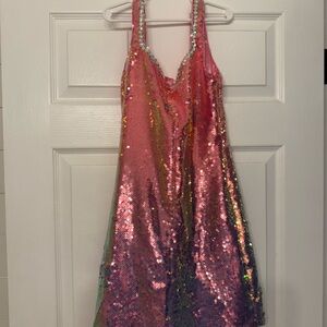 Lola + The Boys Pink Sequin Dress